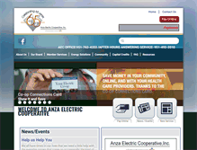 Tablet Screenshot of anzaelectric.org